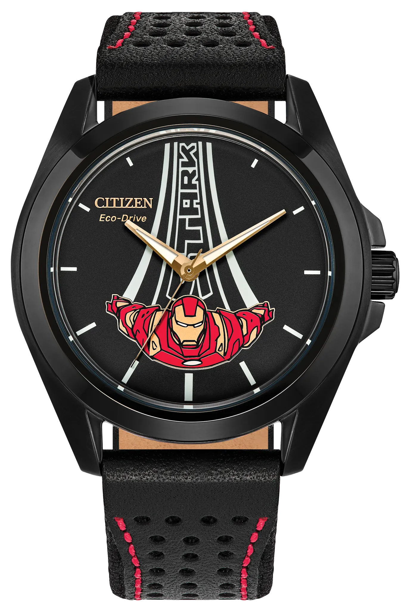 Stark, Kinda Sorta Famous Black Dial Leather Strap AW2095-41W